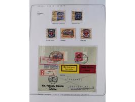 1920/39, reichhaltige gestempelte Sammlung, aufgelockert durch zahlreiche Briefe, Karten und Paketkarten, in den Hauptnummern