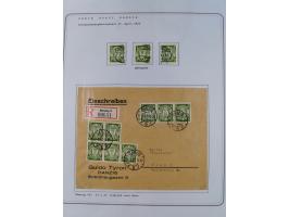 1920/39, reichhaltige gestempelte Sammlung, aufgelockert durch zahlreiche Briefe, Karten und Paketkarten, in den Hauptnummern