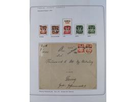 1920/39, reichhaltige gestempelte Sammlung, aufgelockert durch zahlreiche Briefe, Karten und Paketkarten, in den Hauptnummern