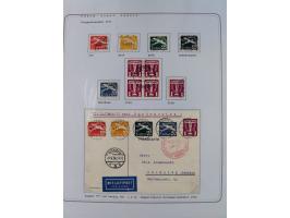 1920/39, reichhaltige gestempelte Sammlung, aufgelockert durch zahlreiche Briefe, Karten und Paketkarten, in den Hauptnummern