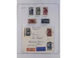 1920/39, reichhaltige gestempelte Sammlung, aufgelockert durch zahlreiche Briefe, Karten und Paketkarten, in den Hauptnummern