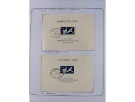 1920/39, reichhaltige gestempelte Sammlung, aufgelockert durch zahlreiche Briefe, Karten und Paketkarten, in den Hauptnummern