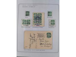 1920/39, reichhaltige gestempelte Sammlung, aufgelockert durch zahlreiche Briefe, Karten und Paketkarten, in den Hauptnummern