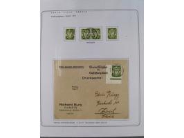 1920/39, reichhaltige gestempelte Sammlung, aufgelockert durch zahlreiche Briefe, Karten und Paketkarten, in den Hauptnummern