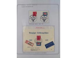1920/39, reichhaltige gestempelte Sammlung, aufgelockert durch zahlreiche Briefe, Karten und Paketkarten, in den Hauptnummern