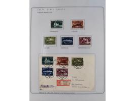 1920/39, reichhaltige gestempelte Sammlung, aufgelockert durch zahlreiche Briefe, Karten und Paketkarten, in den Hauptnummern