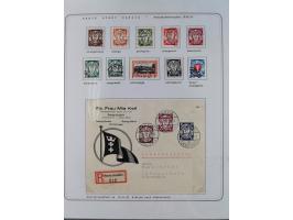 1920/39, reichhaltige gestempelte Sammlung, aufgelockert durch zahlreiche Briefe, Karten und Paketkarten, in den Hauptnummern
