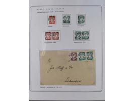 1920/39, reichhaltige gestempelte Sammlung, aufgelockert durch zahlreiche Briefe, Karten und Paketkarten, in den Hauptnummern