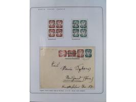 1920/39, reichhaltige gestempelte Sammlung, aufgelockert durch zahlreiche Briefe, Karten und Paketkarten, in den Hauptnummern