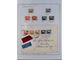 1920/39, reichhaltige gestempelte Sammlung, aufgelockert durch zahlreiche Briefe, Karten und Paketkarten, in den Hauptnummern
