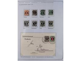 1920/39, reichhaltige gestempelte Sammlung, aufgelockert durch zahlreiche Briefe, Karten und Paketkarten, in den Hauptnummern