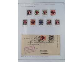 1920/39, reichhaltige gestempelte Sammlung, aufgelockert durch zahlreiche Briefe, Karten und Paketkarten, in den Hauptnummern