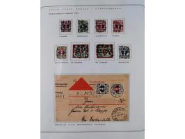 1920/39, reichhaltige gestempelte Sammlung, aufgelockert durch zahlreiche Briefe, Karten und Paketkarten, in den Hauptnummern