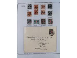 1920/39, reichhaltige gestempelte Sammlung, aufgelockert durch zahlreiche Briefe, Karten und Paketkarten, in den Hauptnummern