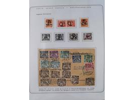 1920/39, reichhaltige gestempelte Sammlung, aufgelockert durch zahlreiche Briefe, Karten und Paketkarten, in den Hauptnummern