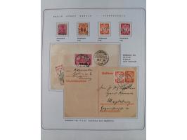1920/39, reichhaltige gestempelte Sammlung, aufgelockert durch zahlreiche Briefe, Karten und Paketkarten, in den Hauptnummern