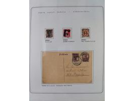 1920/39, reichhaltige gestempelte Sammlung, aufgelockert durch zahlreiche Briefe, Karten und Paketkarten, in den Hauptnummern