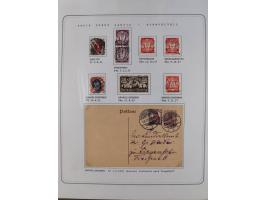 1920/39, reichhaltige gestempelte Sammlung, aufgelockert durch zahlreiche Briefe, Karten und Paketkarten, in den Hauptnummern