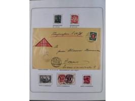 1920/39, reichhaltige gestempelte Sammlung, aufgelockert durch zahlreiche Briefe, Karten und Paketkarten, in den Hauptnummern