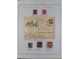 1920/39, reichhaltige gestempelte Sammlung, aufgelockert durch zahlreiche Briefe, Karten und Paketkarten, in den Hauptnummern
