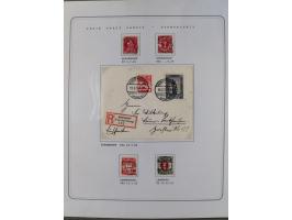 1920/39, reichhaltige gestempelte Sammlung, aufgelockert durch zahlreiche Briefe, Karten und Paketkarten, in den Hauptnummern