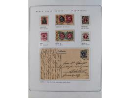 1920/39, reichhaltige gestempelte Sammlung, aufgelockert durch zahlreiche Briefe, Karten und Paketkarten, in den Hauptnummern