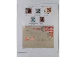 1920/39, reichhaltige gestempelte Sammlung, aufgelockert durch zahlreiche Briefe, Karten und Paketkarten, in den Hauptnummern