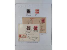 1920/39, reichhaltige gestempelte Sammlung, aufgelockert durch zahlreiche Briefe, Karten und Paketkarten, in den Hauptnummern