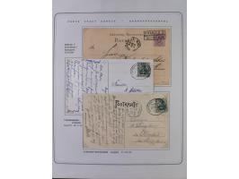 1920/39, reichhaltige gestempelte Sammlung, aufgelockert durch zahlreiche Briefe, Karten und Paketkarten, in den Hauptnummern