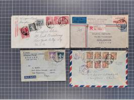 1934/49 (ca.), Chinese Airmail attractive accumulation of over 120 covers with a wealth of interesting usages and postal rate