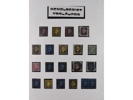 1840/1940 (ca.), reichhaltige gestempelte 3-bändige Sammlung mit Vor- und Nachläufern sowie kleiner Stempelsammlung, vielfach
