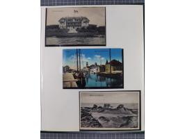 1840/1940 (ca.), reichhaltige gestempelte 3-bändige Sammlung mit Vor- und Nachläufern sowie kleiner Stempelsammlung, vielfach