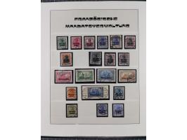 1840/1940 (ca.), reichhaltige gestempelte 3-bändige Sammlung mit Vor- und Nachläufern sowie kleiner Stempelsammlung, vielfach