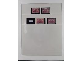 1840/1940 (ca.), reichhaltige gestempelte 3-bändige Sammlung mit Vor- und Nachläufern sowie kleiner Stempelsammlung, vielfach