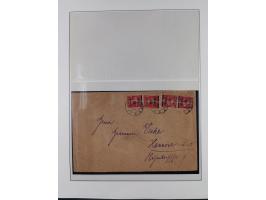 1840/1940 (ca.), reichhaltige gestempelte 3-bändige Sammlung mit Vor- und Nachläufern sowie kleiner Stempelsammlung, vielfach