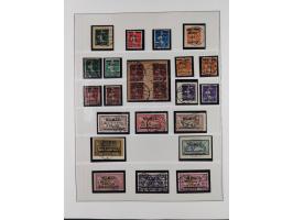 1840/1940 (ca.), reichhaltige gestempelte 3-bändige Sammlung mit Vor- und Nachläufern sowie kleiner Stempelsammlung, vielfach