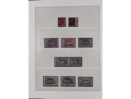 1840/1940 (ca.), reichhaltige gestempelte 3-bändige Sammlung mit Vor- und Nachläufern sowie kleiner Stempelsammlung, vielfach