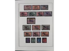 1840/1940 (ca.), reichhaltige gestempelte 3-bändige Sammlung mit Vor- und Nachläufern sowie kleiner Stempelsammlung, vielfach