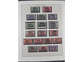 1840/1940 (ca.), reichhaltige gestempelte 3-bändige Sammlung mit Vor- und Nachläufern sowie kleiner Stempelsammlung, vielfach