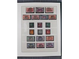 1840/1940 (ca.), reichhaltige gestempelte 3-bändige Sammlung mit Vor- und Nachläufern sowie kleiner Stempelsammlung, vielfach