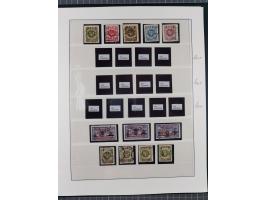 1840/1940 (ca.), reichhaltige gestempelte 3-bändige Sammlung mit Vor- und Nachläufern sowie kleiner Stempelsammlung, vielfach