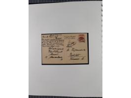 1840/1940 (ca.), reichhaltige gestempelte 3-bändige Sammlung mit Vor- und Nachläufern sowie kleiner Stempelsammlung, vielfach