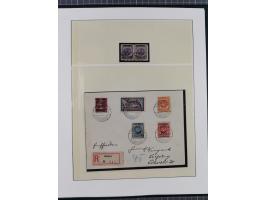 1840/1940 (ca.), reichhaltige gestempelte 3-bändige Sammlung mit Vor- und Nachläufern sowie kleiner Stempelsammlung, vielfach