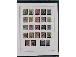 1840/1940 (ca.), reichhaltige gestempelte 3-bändige Sammlung mit Vor- und Nachläufern sowie kleiner Stempelsammlung, vielfach