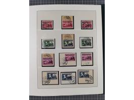 1840/1940 (ca.), reichhaltige gestempelte 3-bändige Sammlung mit Vor- und Nachläufern sowie kleiner Stempelsammlung, vielfach