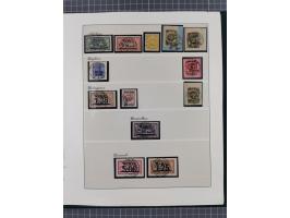 1840/1940 (ca.), reichhaltige gestempelte 3-bändige Sammlung mit Vor- und Nachläufern sowie kleiner Stempelsammlung, vielfach