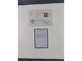 1840/1940 (ca.), reichhaltige gestempelte 3-bändige Sammlung mit Vor- und Nachläufern sowie kleiner Stempelsammlung, vielfach