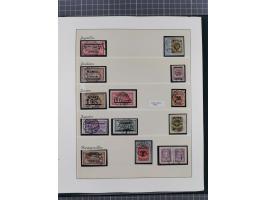 1840/1940 (ca.), reichhaltige gestempelte 3-bändige Sammlung mit Vor- und Nachläufern sowie kleiner Stempelsammlung, vielfach