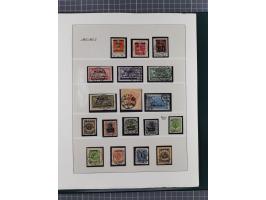 1840/1940 (ca.), reichhaltige gestempelte 3-bändige Sammlung mit Vor- und Nachläufern sowie kleiner Stempelsammlung, vielfach