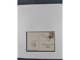1840/1940 (ca.), reichhaltige gestempelte 3-bändige Sammlung mit Vor- und Nachläufern sowie kleiner Stempelsammlung, vielfach